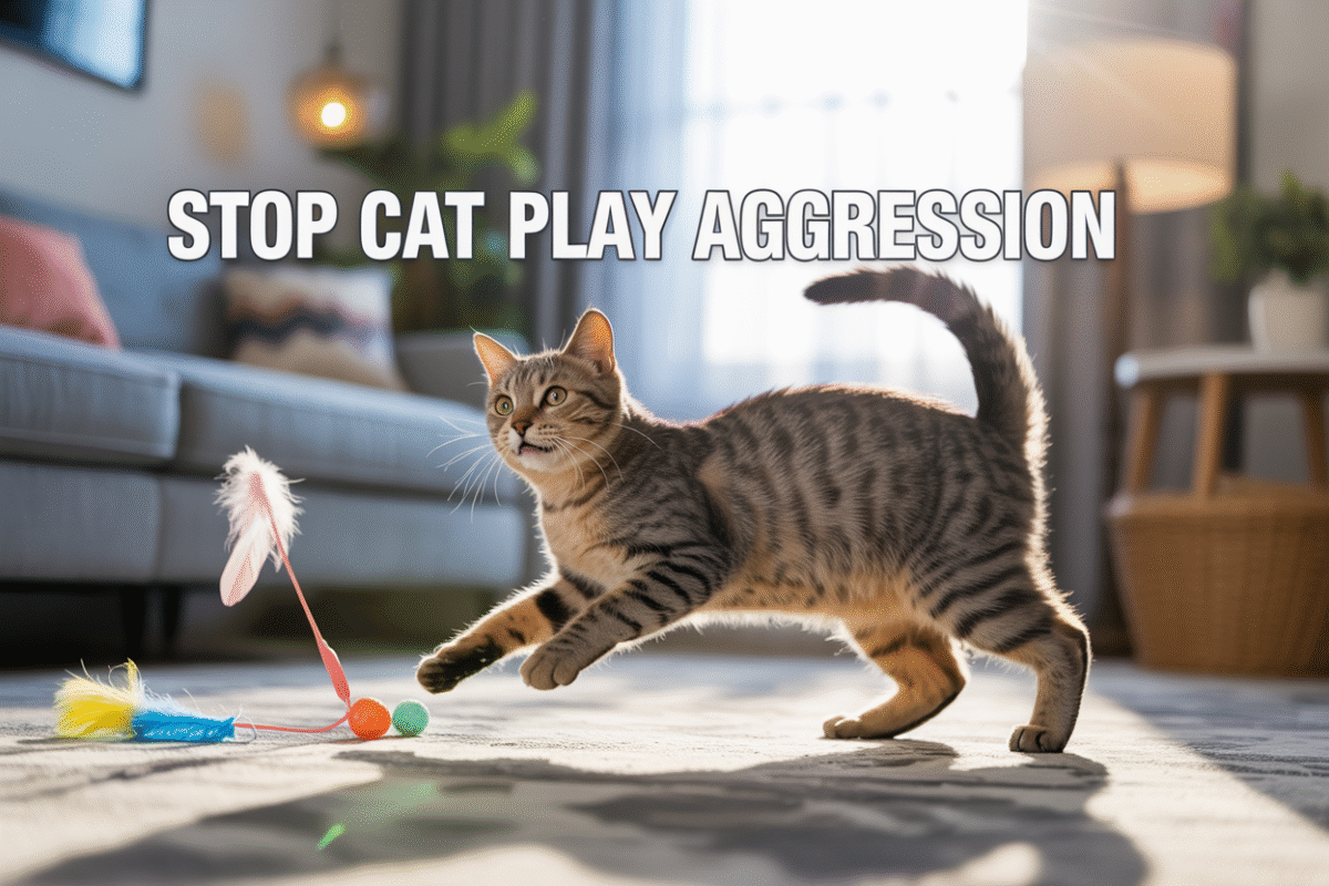 how to stop cat play aggression